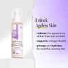 DERMA E Advanced Peptides and Vegan Flora-Collagen Serum  Double Action Collagen Face Cream with Peptide Complex  Intensely Hydrating Serum for Lines, Wrinkles and Redness, 2 oz view 2