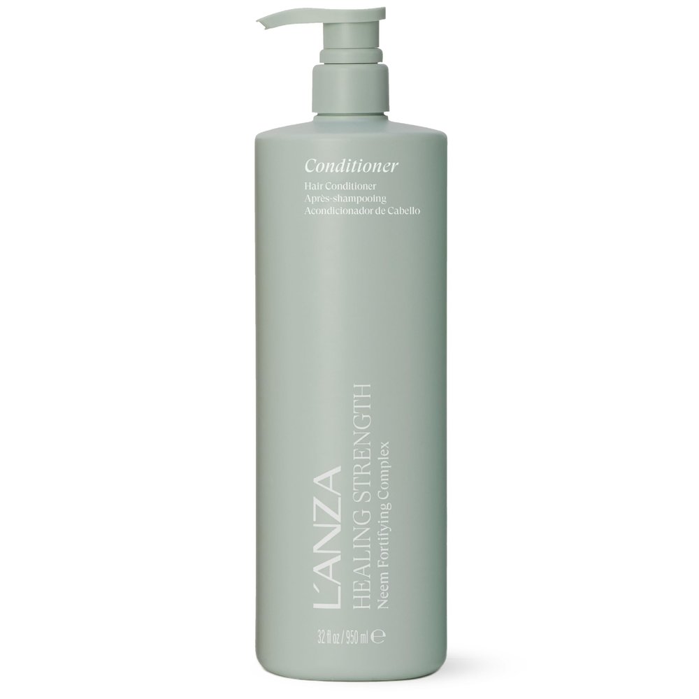 LANZA Healing Strength Manuka Honey Conditioner - Strengthens, Protects and Restores Weak, Fragile, and Aged Hair, Rich with Keratin Protein, Healing Oils, and Vitamin C (33.8 Fl Oz)
