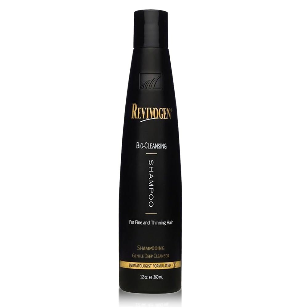 Revivogen MD Bio-Cleansing Shampoo for Thinning Hair, DHT Blocker Shampoo, Hair Loss Shampoo, Shampoo Thinning Hair, Soothes Scalp, Routine Shampoo for Women/Men Hair Loss, Hair Shampoo, 12oz