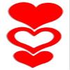 3-Way Heart Tanning Stickers 50 Count view 2
