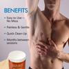 MOOM Organic Hair Removal Sugar Wax for Men with Aloe Vera & Chamomile  Soft Wax for Sensitive Skin & Men Hair - Perfect for Back, Chest, Eyebrow & Body - 6 oz view 4