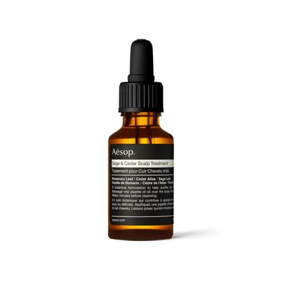 Aesop Sage & Cedar Scalp Treatment | Pre Shampoo Oil to Treat Dry, Flaky Scalps | Nourishing Oil Blend Hydrates and Soothes | 25 ml