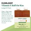 Clean & Easy Vit E Roll-On Wax 6-pack Large Vitamin E, Net Wt. 16.8 oz view 3