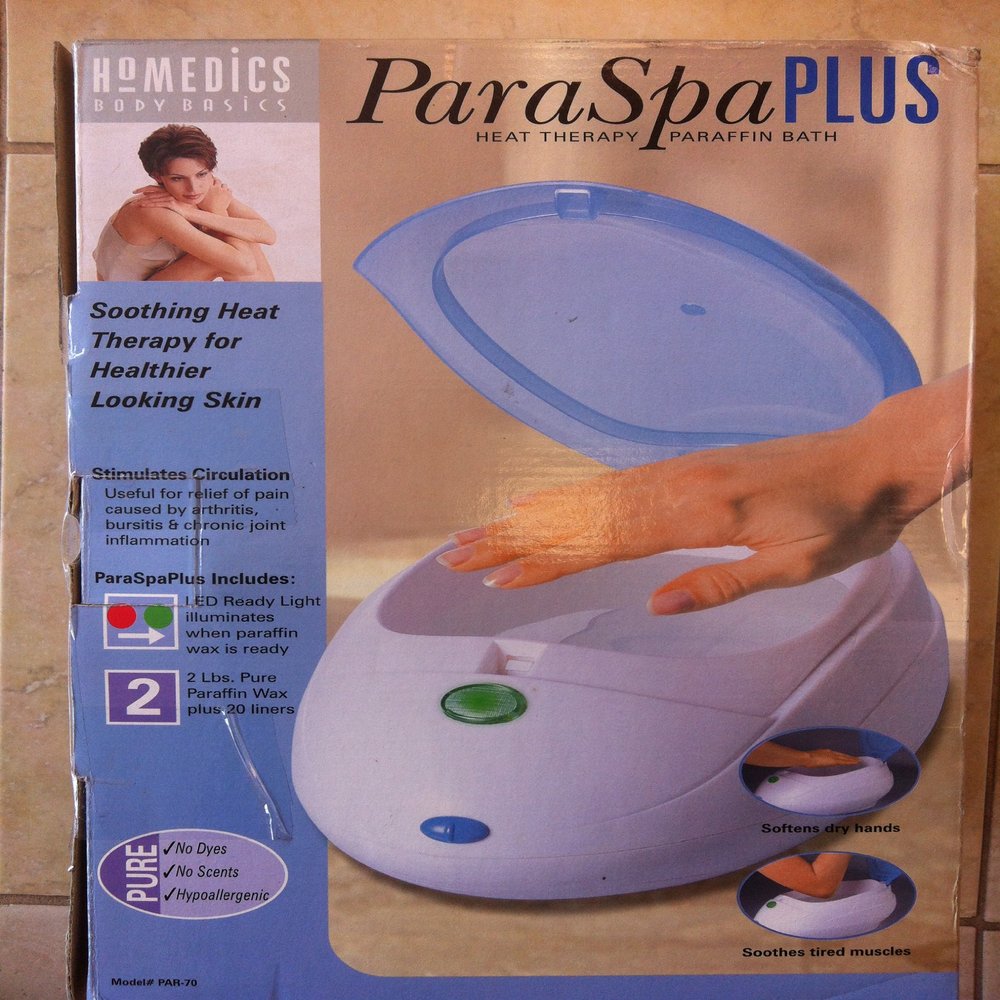 HoMedics Paraspa Plus Paraffin Bath Heat Therapy System - White/ Blue (PAR-70)