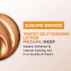 L'Oreal SUBLIME BRONZE Tinted Self-Tanning Lotion Medium Natural Tan 5 oz view 3