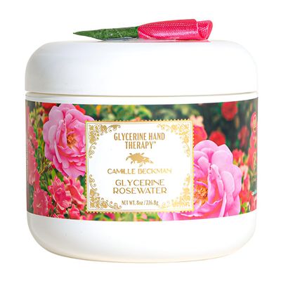 Camille Beckman Glycerine Hand Therapy Cream, Glycerine Rosewater, 8 Ounce