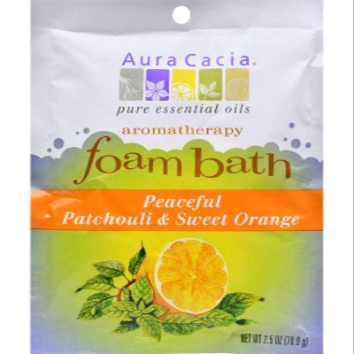 Aura Cacia Foam Bath, Patchouli and Sweet Orange, 2.5 Ounce