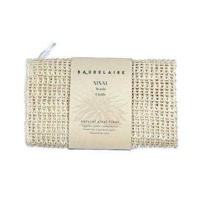 Baudelaire Sisal Exfoliating Wash Cloth Gentle & Natural Skincare