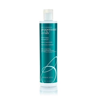 Brocato Peppermint Scrub Purifying Shampoo, Deep Cleansing, 10 Oz. | Fresh, Invigorating, & Lightweight with Pure Peppermint Oil | Ideal for Oily to Normal Hair Types | Sulfate & Paraben Free