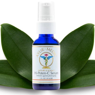 Ayur Medic Hi-Poten-C Serum Vitamin C Serum for Face, With Stable Vitamin C (Tertrahexyldecyl Ascorbate), Neossance Squalane, Vitamin E. For Dark Spots, Hydration Sun Damage, Fine Lines and Wrinkles.