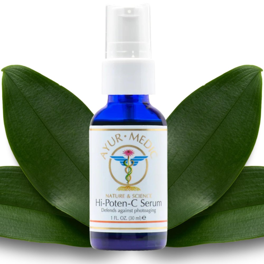 Ayur Medic Hi-Poten-C Serum Vitamin C Serum for Face, With Stable Vitamin C (Tertrahexyldecyl Ascorbate), Neossance Squalane, Vitamin E. For Dark Spots, Hydration Sun Damage, Fine Lines and Wrinkles.
