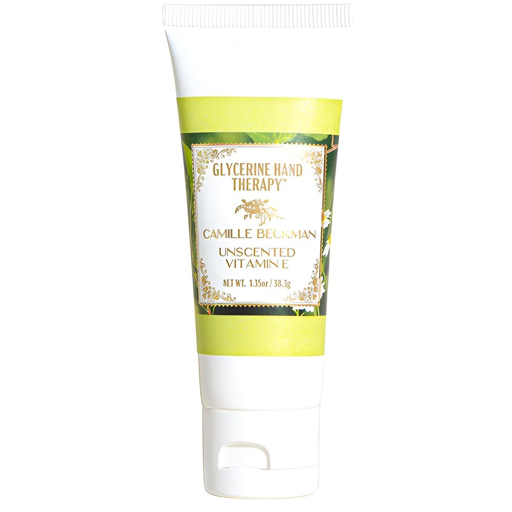 Camille Beckman Glycerine Hand Therapy Cream, Vitamin E Unscented, 1.35 Ounce