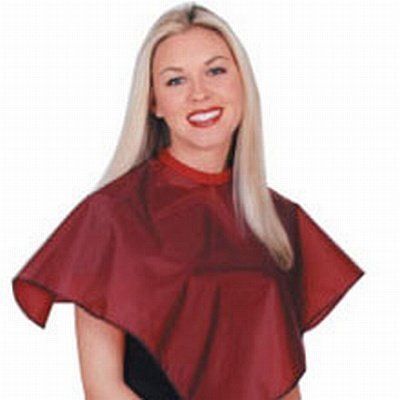 Scalpmaster Nylon Comb-Out Cape 28" x 28" Burgundy (Pack of 2)