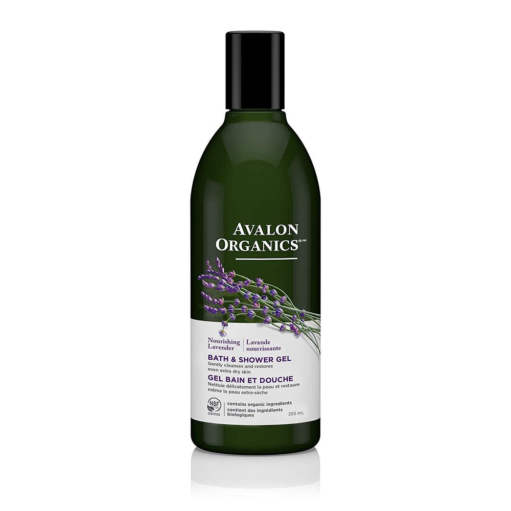 Avalon Organics Bath & Shower Gel, Nourishing Lavender, 12 Oz