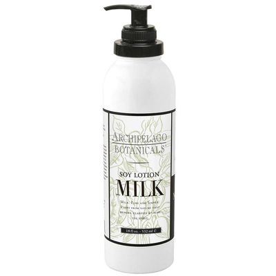 Archipelago Botanicals Soy Milk Lotion for Rehydration and Regeneration, Soy Body Lotion and Moisturizer for Dry or Sensitive Skin, Paraben-Free, Phthalate-Free, 18 oz