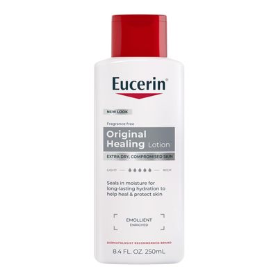 Eucerin Original Healing Lotion - Fragrance Free, Rich Lotion for Extremely Dry Skin - 8.4 fl. oz. Bottle (Pack of 3)