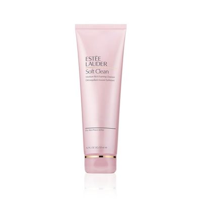 Este Lauder Soft Clean Moisture Rich Foaming Face Wash Cleanser, 4.2 Ounce