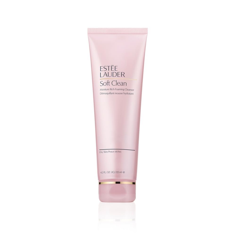 Este Lauder Soft Clean Moisture Rich Foaming Face Wash Cleanser, 4.2 Ounce