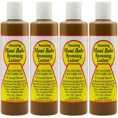 Maui Babe Browning Lotion 8 Ounces (Pack of 4)