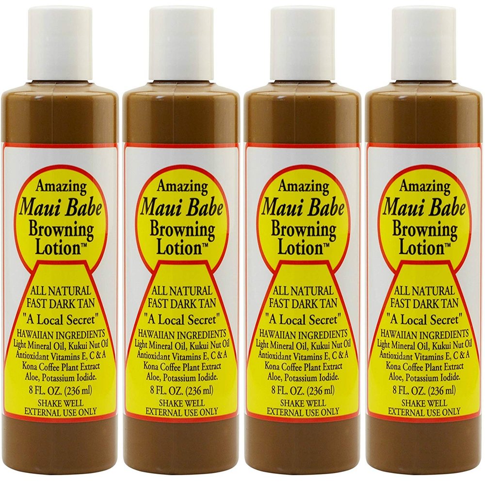 Maui Babe Browning Lotion 8 Ounces (Pack of 4)