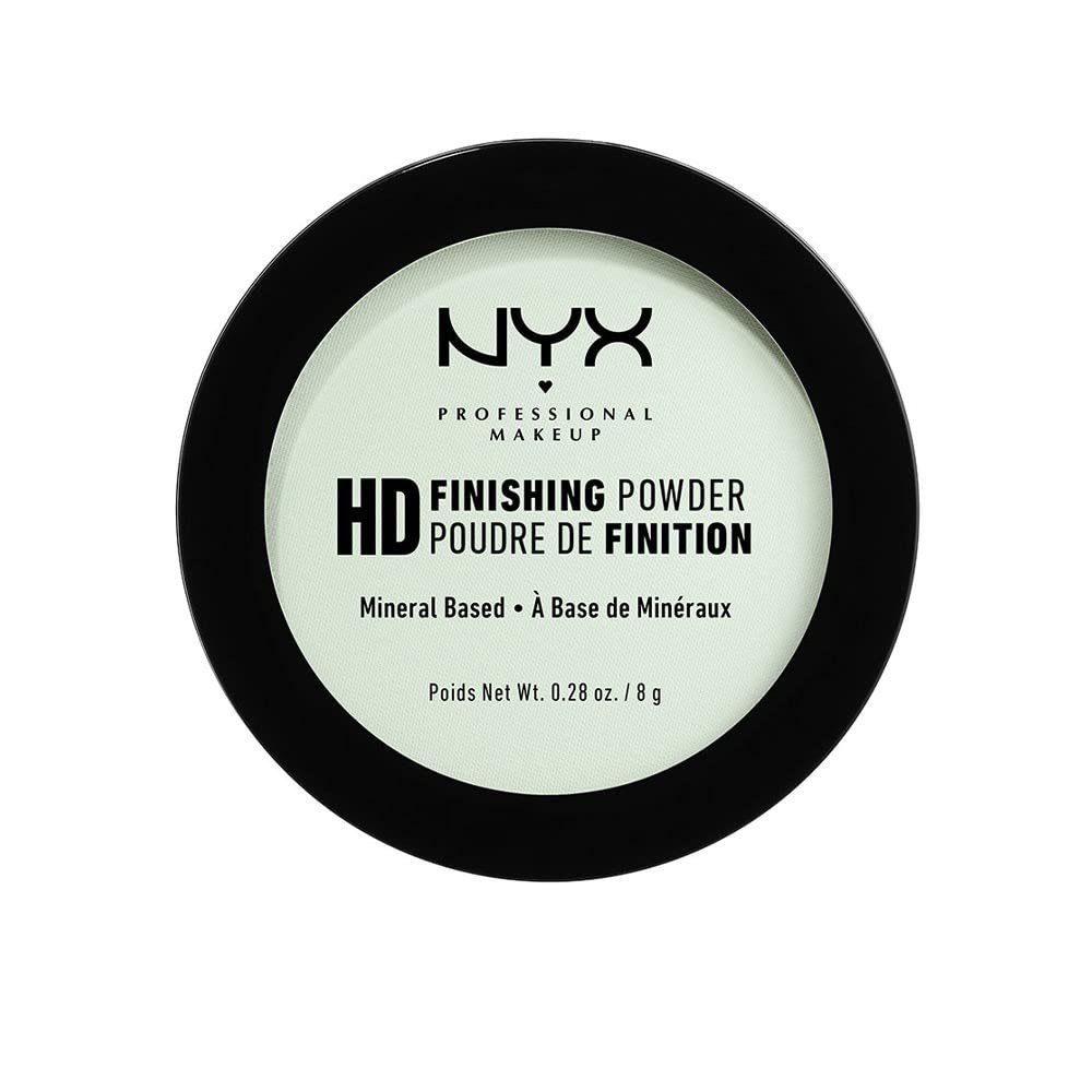NYX PROFESSIONAL MAKEUP HD Finishing Powder, Pressed Setting Powder - Mint Green