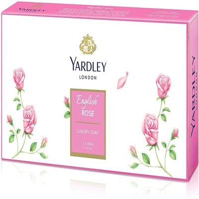 English Rose Soap 3 Bar Box 100gea bar by Yardley