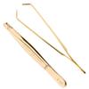 Pfeilring Germany professional Eyebrow Tweezers, Notched Tips, 24K Gold Plated view 1