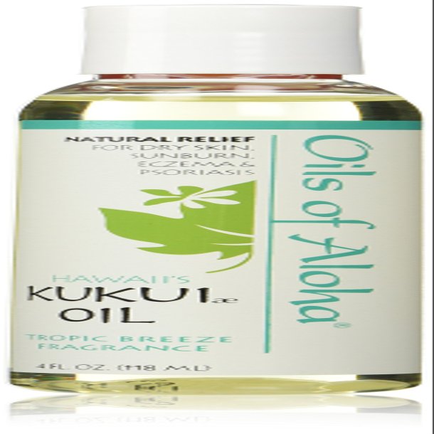 Oils of Aloha - Hawaii Kukui Nut Oil with Tropic Breeze Fragrance, 4 oz