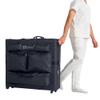 Master Massage Luggage Style Wheeled Massage Table Carrying Case 27 to 32 Width Folding Massage Table- Black view 1