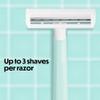 BIC Silky Touch Women's Disposable Razors, With 2 Blades, Pretty Pastel Razor Handles, 10 Count Pack of Shaving Razors view 3