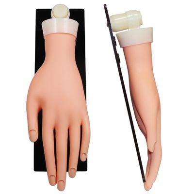 PANA Flexible Bendable Mannequin Nail Art Design Training Hand Tool with Stand Display