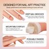 PANA Flexible Bendable Mannequin Nail Art Design Training Hand Tool with Stand Display view 2