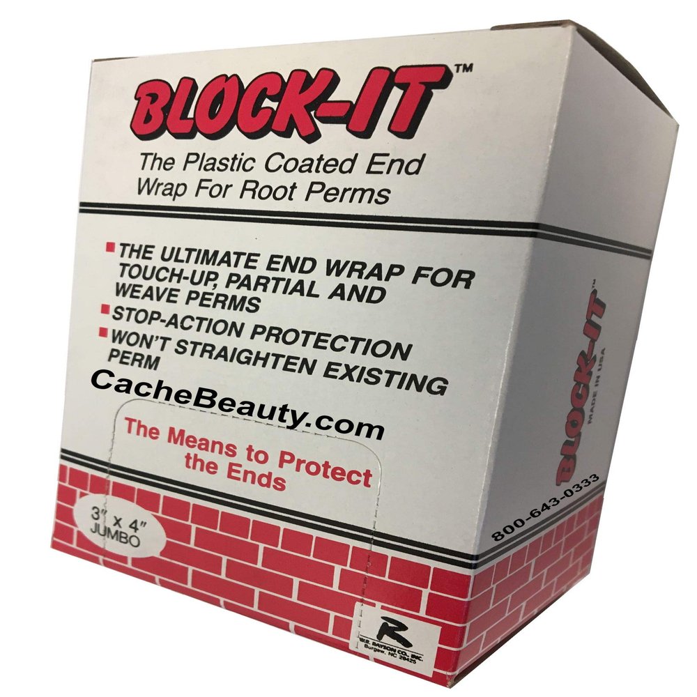 End Wraps Block It 3 X 4 For Short To Medium Length Hair (1 - PACK)