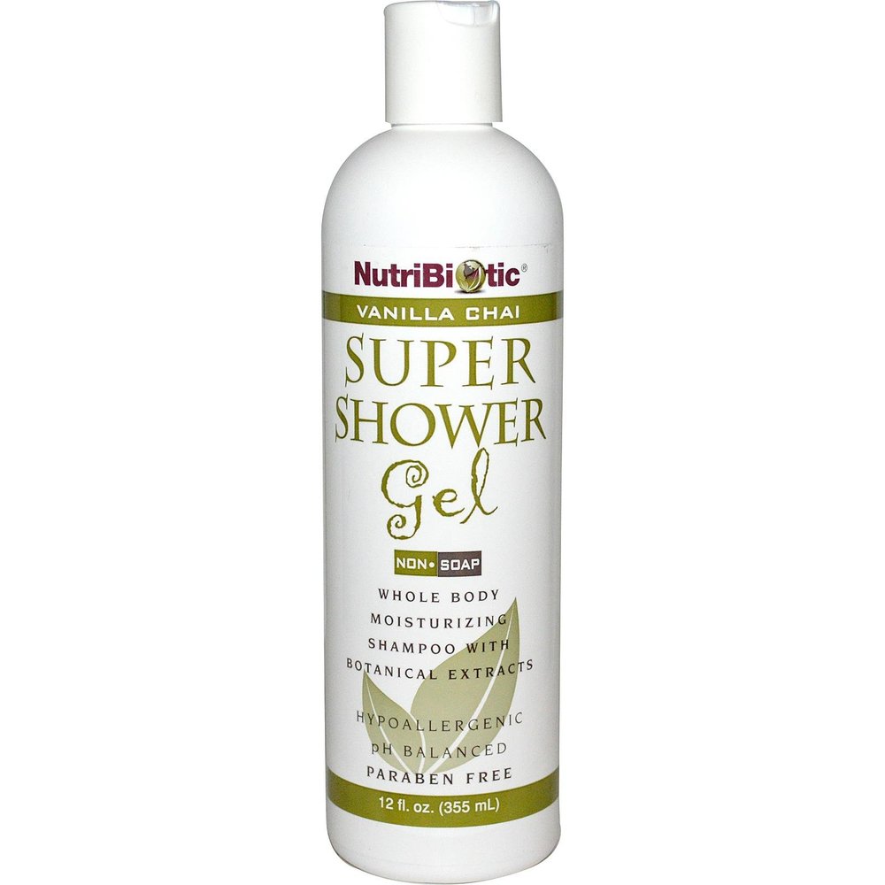 Nutribiotic Super Shower Gel, Vanilla Chai, 12 Fluid Ounce
