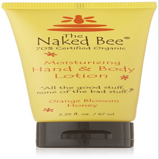 The Naked Bee Nourishing Body Lotion for All Skin Types (2.25 oz) Moisture Replenishing Lotion for Dry Skin with Orange Blossom Honey