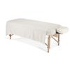 EarthLite DURA-Luxe Flannel Massage Table Sheet Set  Durable, Soft, Luxurious Comfort, Double-Napped Top Sheet, Fitted Sheet & Crescent Cover view 1