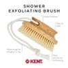 Kent FD11 Shower Brush with Wrist Strap - Exfoliating Body Brush for Wet or Dry Skin, Improves Circulation, Perfect for Lathering and Scrubbing, Made in England view 4