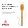 Kent FD5 Beechwood Wood Long Handle Shower Bath Body Brush. for Skin Exfoliate and Massage. 100% Boar Bristles. Best Back Body, Foot and Leg Scrubber Brushing for Wet and Dry Body. Made in England view 2