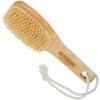 KENT FD6 9" Beechwood Wood Short Handle Shower Bath Body Brush. for Skin Exfoliate & Massage. 100% White Boar Bristles. Best Body, Foot and Leg Scrubber Brushing for Wet and Dry Body. Made in England view 1