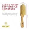 Kent LS9D Satinwood Pure Soft White Bristle Narrow Hair Brush  Boar Bristle Brush for Thin Hair. Luxury Styling, Straightening, and Smoothing. Ideal for Women. Made in England view 2