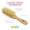 Kent LS9D Satinwood Pure Soft White Bristle Narrow Hair Brush  Boar Bristle Brush for Thin Hair. Luxury Styling, Straightening, and Smoothing. Ideal for Women. Made in England view 3