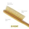 Kent LS9D Satinwood Pure Soft White Bristle Narrow Hair Brush  Boar Bristle Brush for Thin Hair. Luxury Styling, Straightening, and Smoothing. Ideal for Women. Made in England view 4