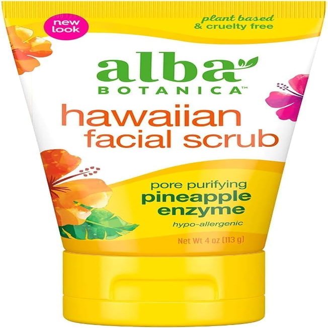 Alba Botanica Facial Scrub, Pineapple Enzyme, 4 oz