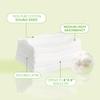 Intrinsics Large Cotton Squares (200 Count)  4x4 8-Ply Medium-High Absorbency Pads, Lint-Free Hypoallergenic Cotton for Face, Makeup Removal, Skincare, and Spa Use view 2