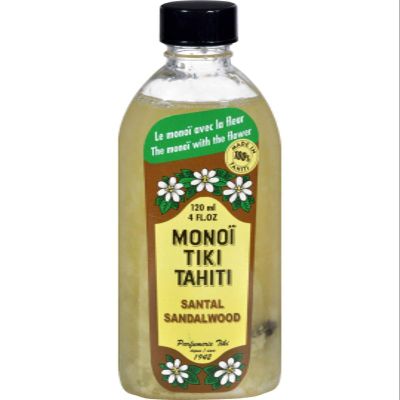 Monoi Tiare Tahiti Monoi Tiki Tahiti, Coconut Oil, Santal Sandalwood, 4 fl oz (120 ml)