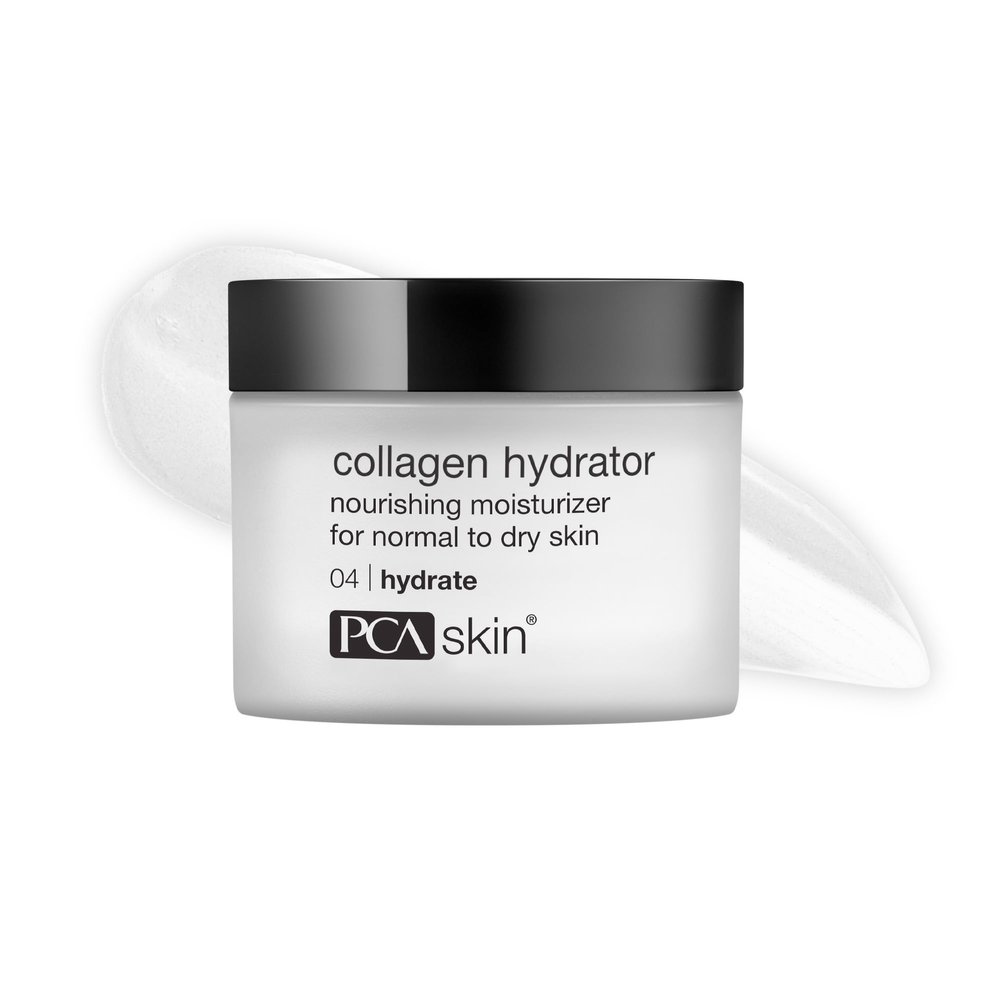 PCA SKIN Hydrating Collagen Cream for Face, Collagen Hydrator Night Cream, Hydrates and Firms Dry Mature Skin, Made with Shea Butter, Olive Fruit Oil, and Sweet Almond Fruit Extract, 1.7 oz Tub