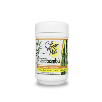Silicon Mix Bamboo Nourishing Hair Treatment 16 ounces Deep Conditioning Mask for Strong, Hydrated, and Revitalized Hair, Restores Shine, Softness, and Improves Elasticity