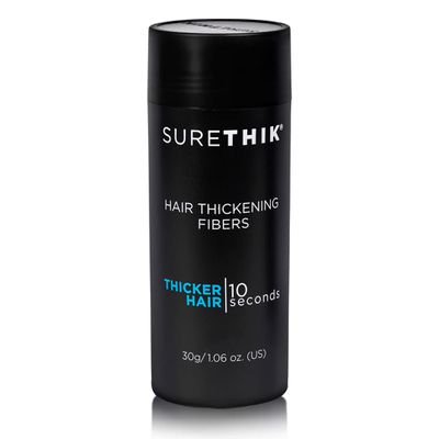 SURETHIK Hair Fibers, 30g (Dark Brown), Fills Thinning Hair for Visibly Fuller Look, Conceals Bald Spots, Natural Look, For Men & Women