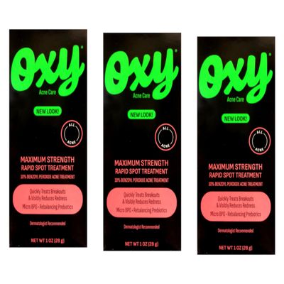 OXY Acne Medication Maximum Action Spot Treatment 0.82 oz (Pack of 3)