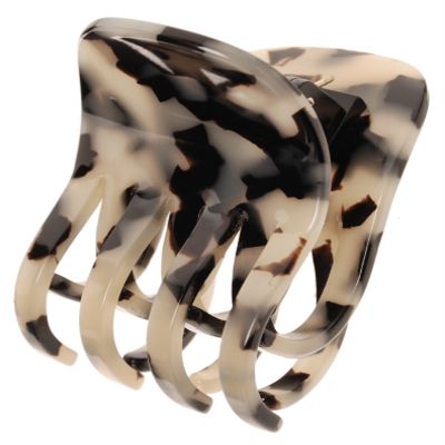 France Luxe Double Tooth Claw Clip - Ivory Tokyo